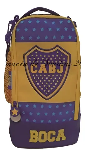 comprar Bolso Botinero Neceser Boca Juniors Bo01 Licencia Color Azul Y Amarillo