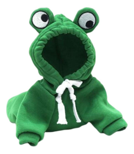 2 Disfraz De Mascota De Algodón Con Capucha Ropa Rana Verde