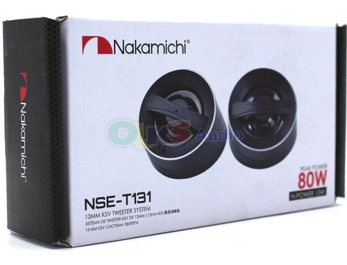 Par Tweeter 1.5 PuLG. 15w. Rms Crossover Nakamichi Nse-t131 Color Negro