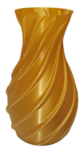 Florero Espiral 3d Dorado Gold Top Deco Engalana Tus Fiestas