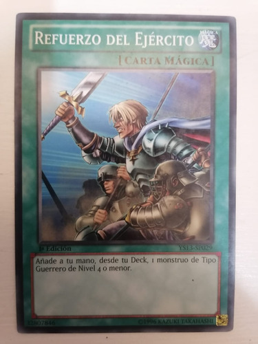 Yugioh! Refuerzo Del Ejército Ys13-sp029 1a Edición