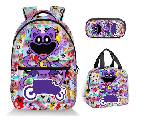 Mochila Bolsa De Almuerzo Estuche Para Lápices 3 Mochilas