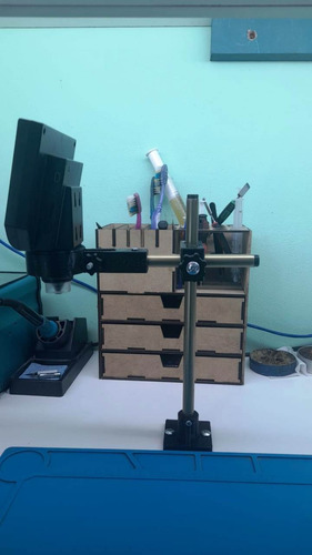Imagen 10 de 10 de Soporte Microscopio Alt 240 Prof 240 Para Fijar 3d.obis