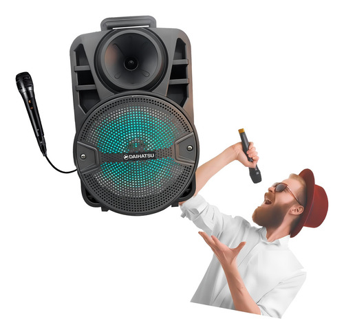 Parlante Portátil Daihatsu 30w Ds540bt Karaoke Radio Luz Led