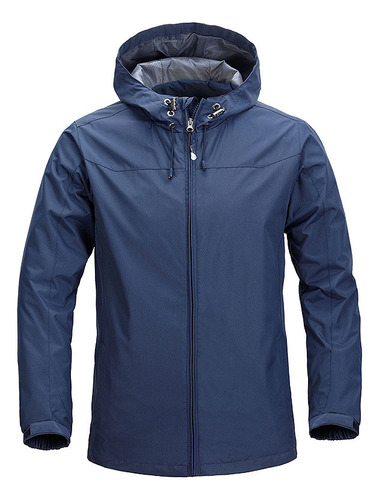 Chamarra Térmica Impermeable Para Hombre De Rompeviento