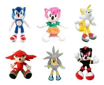 Comprar Peluche Muñeco Sonic Shadow Tails Knuckles Silver 30 Cm