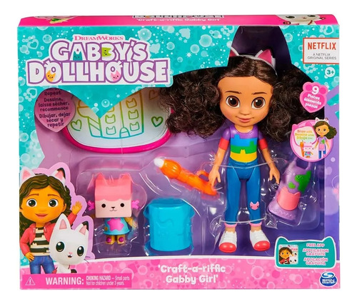 Gabby Dollhouse Muñeca + Figura Box Cat Dibujan C/ Acces Ed