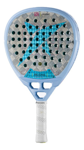 Raquete De Padel Drop Shot Quantum 2.0 18k 2025 +capa Cor Lavanda