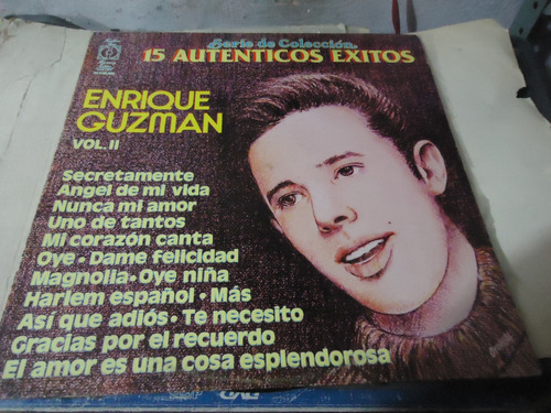 Enrique Guzman 15 Autenticos Exitos Vol.2 Lp