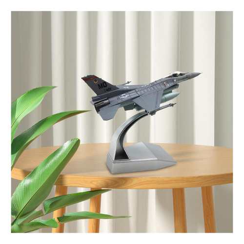 Diecast 1:100 Aircraft Fighter Con Soporte De Exhibición