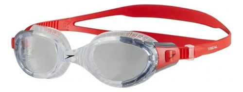 Antiparras de natación Speedo Futura Biofuse Flexiseal Mirror color rojo/transparente