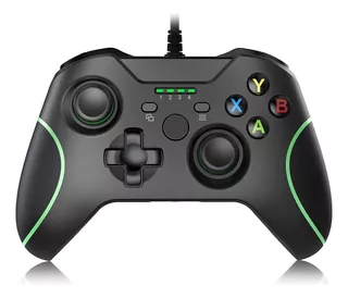 Controle Compatível Xbox One E Pc Com Fio 2 Metros Lacrado