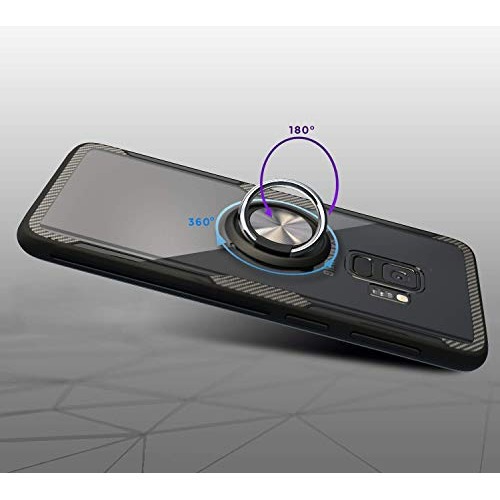 Estuche Para Samsung Galaxy S9 Transparente Marco Goma 360°