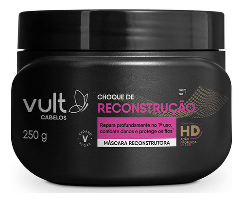 Kit Shampoo E Máscara Capilar Choque De Reconstrução Vult