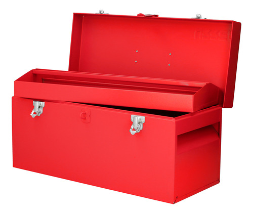 Caja Portaherramientas Metálica Color Rojo 20  X 8  X 9  Urr