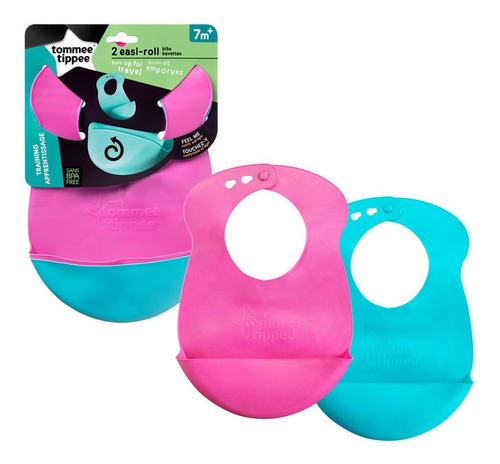 Babero De Silicona Para Niña X 2 Unidades Tommee Tippee