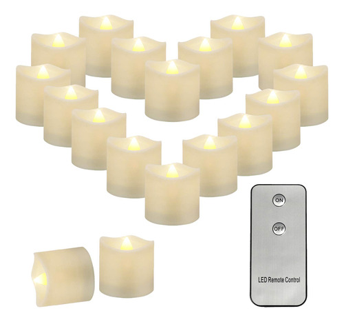 Aulaygo 12 Velas Led Sin Llama Con Mando A Distancia Con Luc