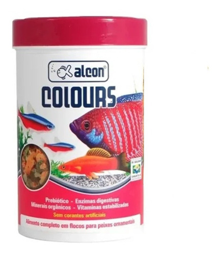 Ração Para Peixes Alcon Colours Flocos - 10g