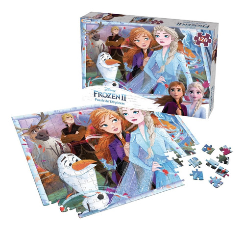 Puzzle De 120 Piezas Rompecabezas Frozen 2 Hermoso