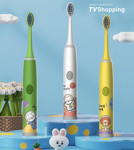Cepillo De Dientes Eléctrico Para Niños Con Dibujos Animados