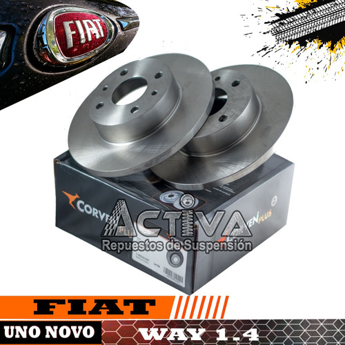 Discos De Freno Fiat Uno Novo Way 1.4 8v (kit X2)