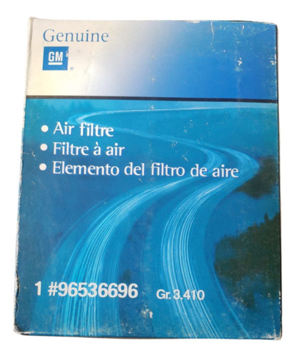 Filtro De Aire Aveo 1.6 Original Gm 96536696