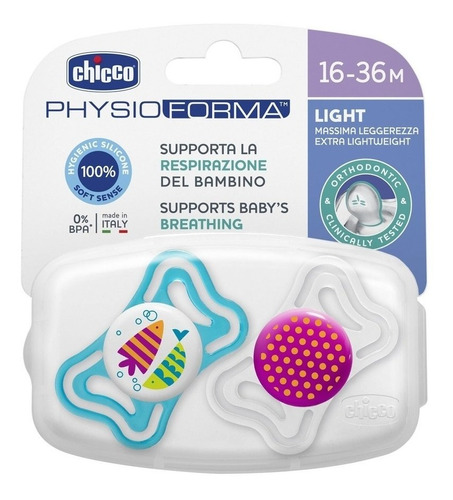 Chupete Chicco Physio Light Silicona 16-36 M En Magimundo!!