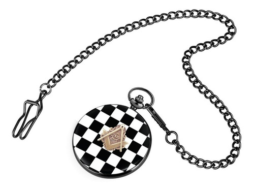 Reloj De Bolsillo Masónico Escuadra Y Compás