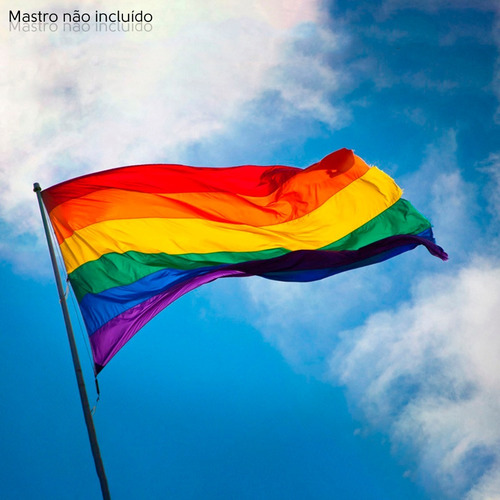 Bandeira Lgbt Gls Orgulho Gay Arco-íris Tamanho 60 X 90 Cm
