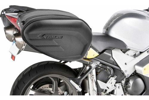 Alforjas Rigidas Para Moto, Taichi Carbon, Grande. Set X2.