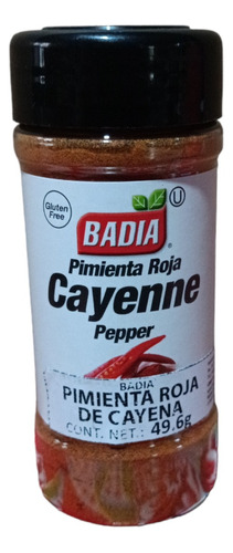 1 Pz Badia Pimienta Roja De Cayena 49g C/u