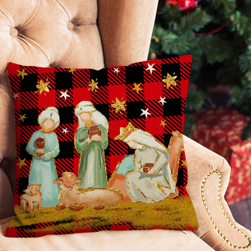 Fundas De Cojín Con Forma De Árbol De Navidad, 18 X 18 Pulga
