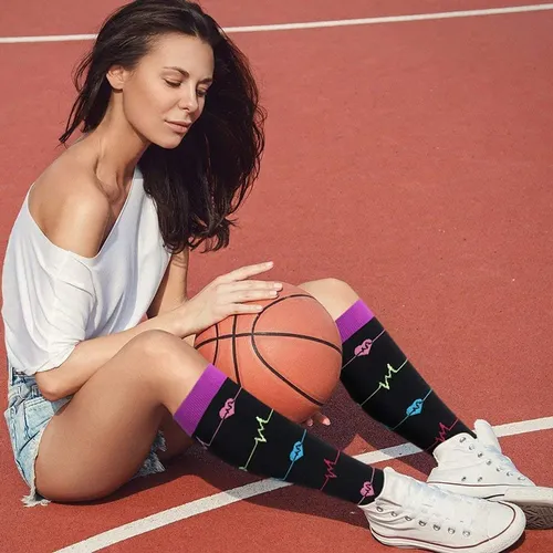 7 Pares De Calcetines De Compresión Para Correr Y Viajar