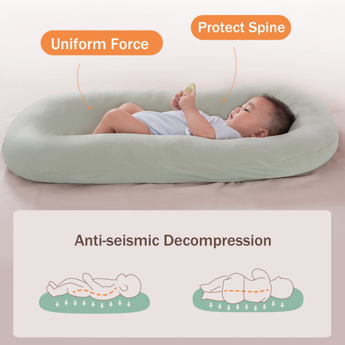 Almohada Tumbona Para Bebé Hasta 12 Meses Color Azul Color