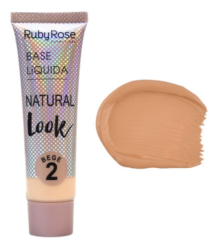 Base de maquiagem em liquida Ruby Rose Natural look Natural look tom bege - 29L