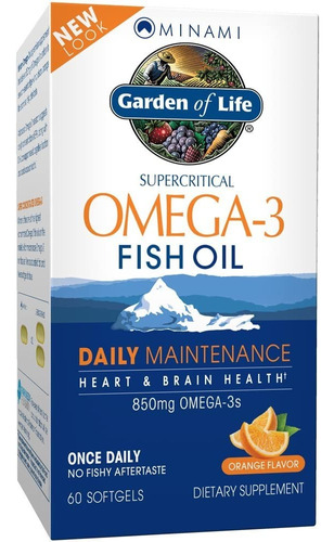 Garden Of Life Supercritical Omega-3 Fish Oil X 60 Cáps