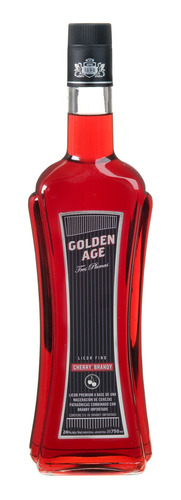 Licor Golden Age, Tres Plumas - Cherry Brandy, 750 Ml.