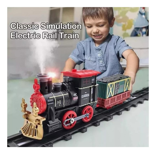 Tren Clásico Eléctrico Vagón Simulador De Vapor