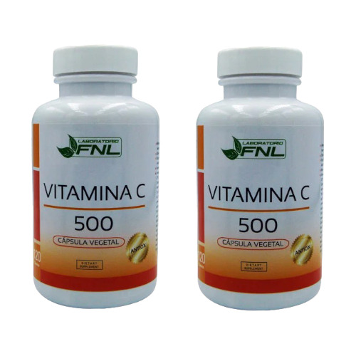 Vitamina C 500 Mg Fnl Pack 2 Frascos 120 Cápsulas C/u