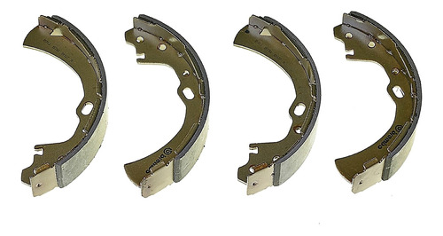 Set-4 Balatas Tambor Traseras Nissan Frontier L4 2.4l 06-08