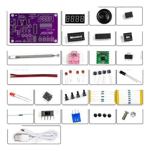 Kit De Radio Multifunción Para Bricolaje, Radio Di Ajustable
