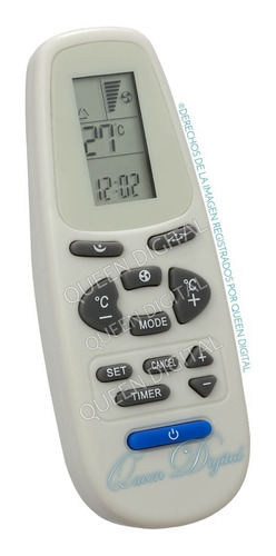 Imagen 1 de 9 de Control Remoto Aire Acondicionado Para Palstar Hyundai Hdg