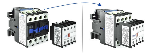 Contacto Auxiliar 2no + 2nc Para Contactor - Lexo