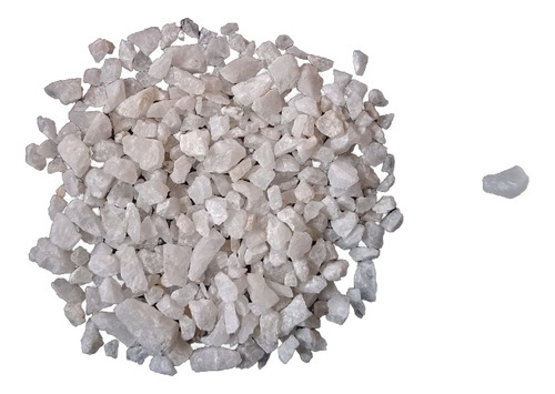 Piedra Cuarzo Blanco A & P 25 Kg Granulometría Variable