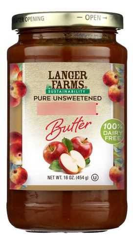 Mantequilla De Manzana Sin Azúcar 454 G Embalaje Variable