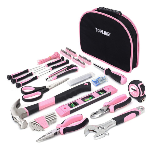 Topline Kit De Herramientas Rosa De 208 Piezas Para Mujer Co