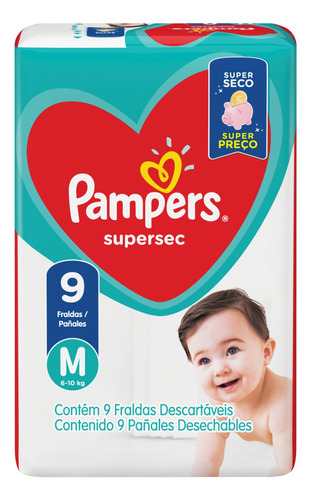 Fraldas Pampers M