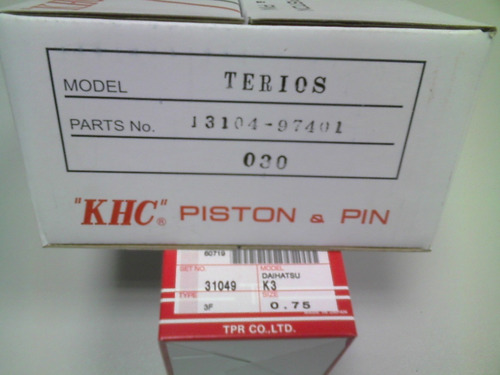 Pistones Khc Y Anillos Tp  Std Terios 2000/2009 