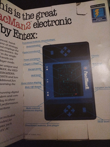 Pac Man 2 Game And Watch Entex Con Caja (Usado)