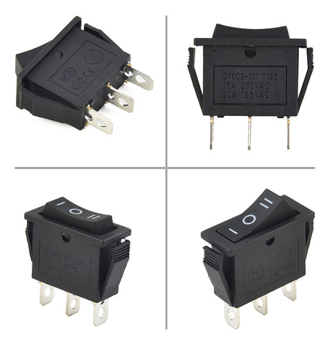 Interruptores Basculantes Universales De 3 Posiciones Y 12 V